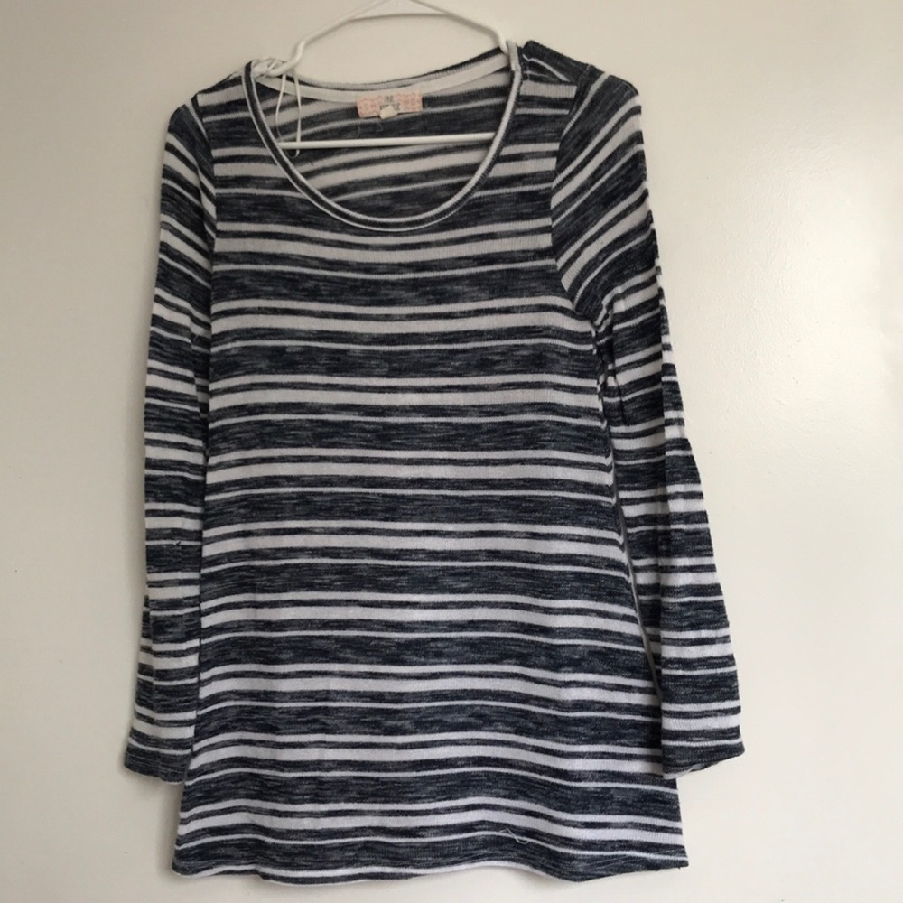 Blue and White Strip Tunic